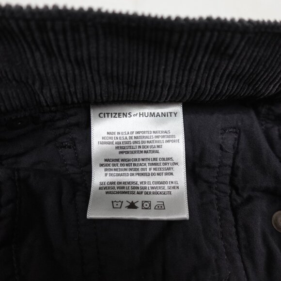 CITIZENS of HUMANITY Olivia High Rise Slim Ankle Corduroy Pants Size 31 (34x27) - Picture 6 of 15